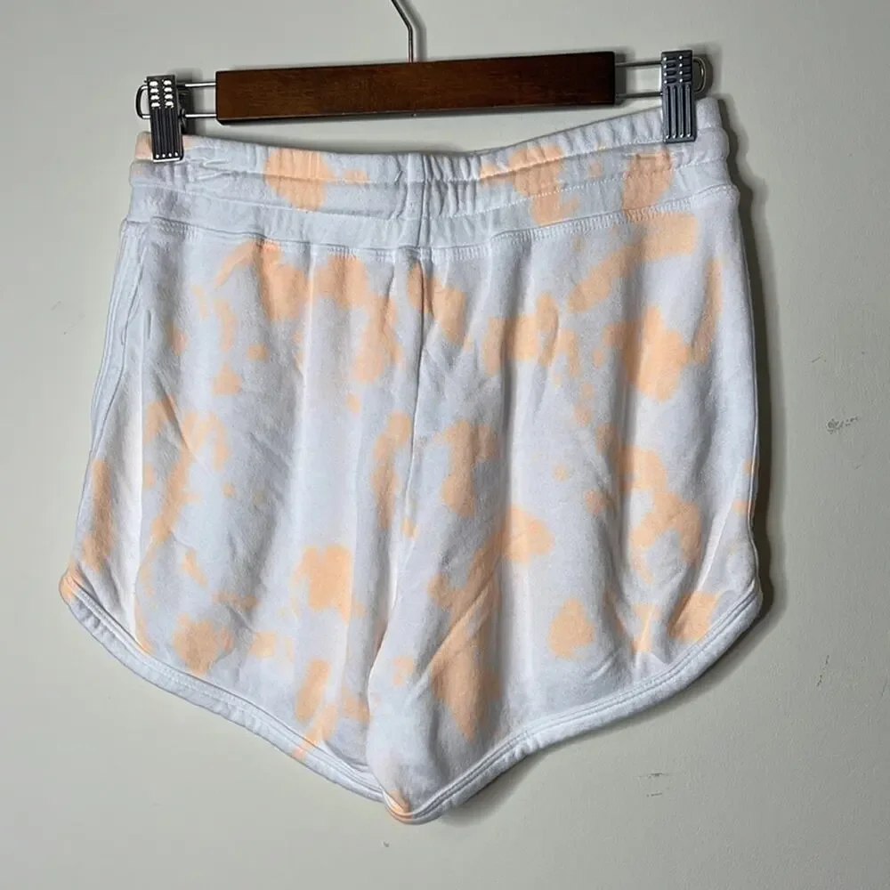 Women's Cream Tie-Dye Lounge Shorts
